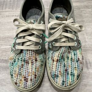 Satorisan Women's Multicolor Woven Casual Sneakers - Neutral Trim